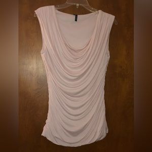 Maurices drape neck ruched top size M